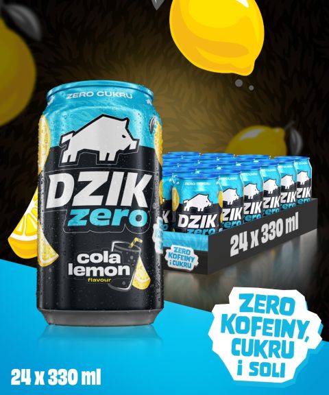 DZIK® ZERO COLA LEMON 330ml