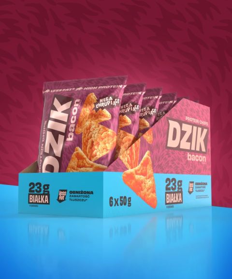 DZIK® CHIPSY PROTEINOWE BEKON