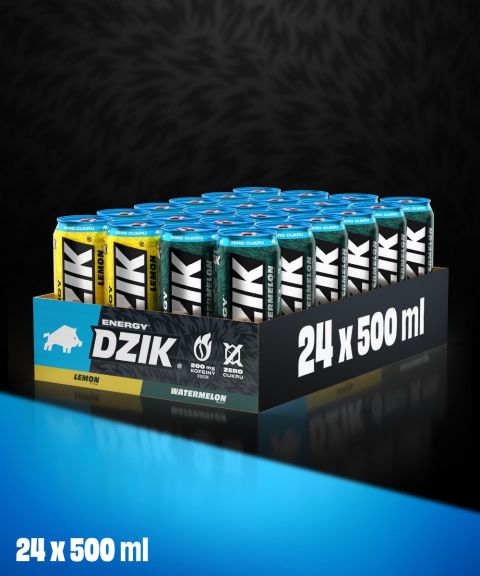 DZIK® ENERGY ZERO KALORII MIX LEMON-WATERMELON 500ml