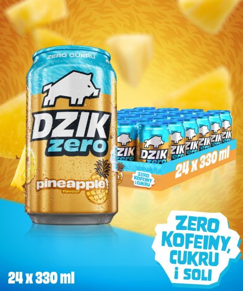 DZIK® ZERO PINEAPPLE 330ml