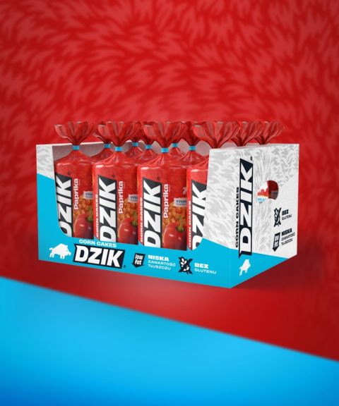 DZIK® WAFLE KUKURYDZIANE PAPRYKOWE