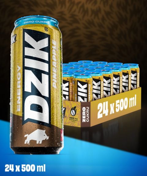 DZIK® ENERGY ZERO KALORII PINEAPPLE 500ml