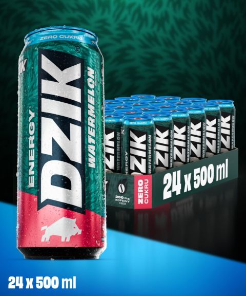 DZIK® ENERGY ZERO KALORII ARBUZ 500ml