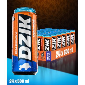 DZIK® ENERGY ZERO KALORII ORANGE 500ml 