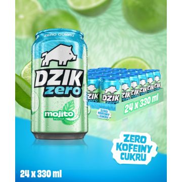 DZIK® BEZKOFEINOWY ZERO KALORII MOJITO 330ml