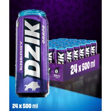 DZIK® ENERGY ZERO KALORII GRAPE 500ml