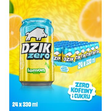 DZIK® BEZKOFEINOWY ZERO KALORII LEMON 330ml