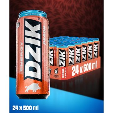 DZIK® ENERGY ZERO KALORII PEACH 500ml 