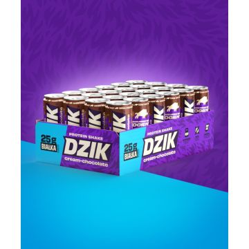 DZIK® PROTEIN SHAKE CZEKOLADA-ŚMIETANKA 250ML