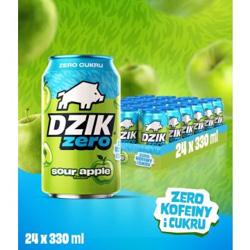 DZIK® BEZKOFEINOWY ZERO KALORII APPLE SOUR 330ml