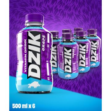 DZIK® VITAMIN DRINK GRAPE 500ml